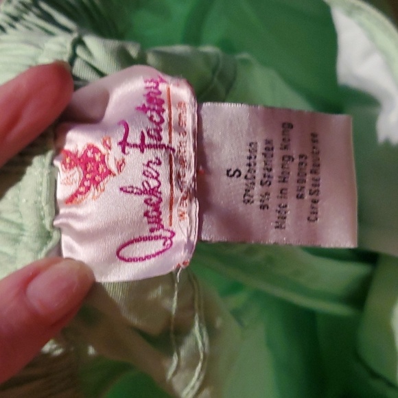 Quacker Factory Embellished 2 Pc Green Denim Pink Rhinestone Sz S Jacket & Pants - Picture 6 of 16